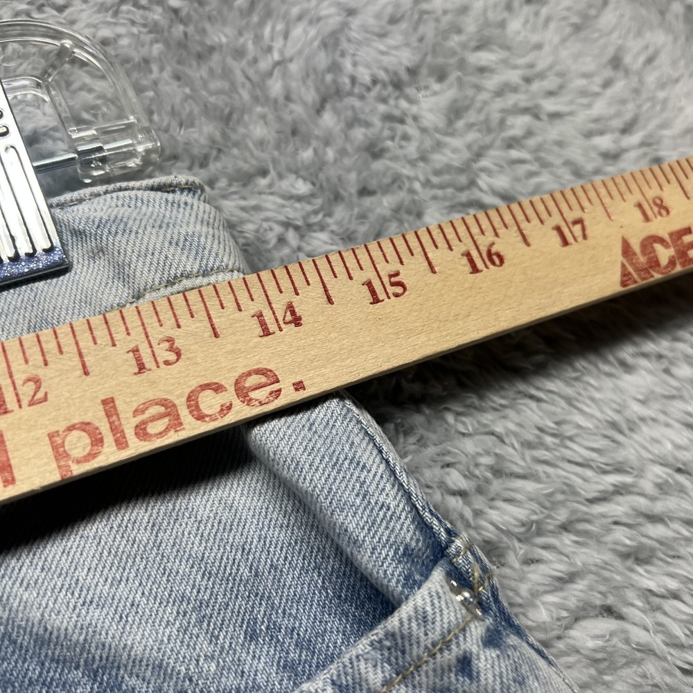 We The Free Tinsley Baggy High Rise Straight Leg Jeans Womens 26 Blue Bright Eye - Picture 13 of 15